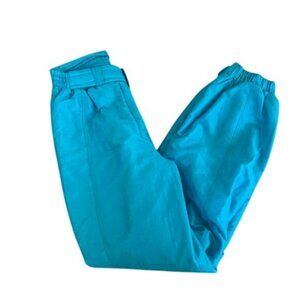 Robert John vintage silkarah womens iridescent blue snow pants -12